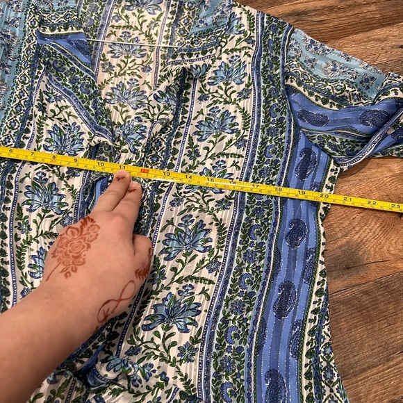 Brand new Flowy Zara top! Gorgeous blue! - Picture 8 of 8